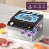Mesliese 100kPa Chamber Vacuum Sealer for Dry Wet Soupy Foods & Sous Vide, 6L Food Sealer with 11.3" Dual Sealing Bar, Built‑in Cutter, External Vacuum & Quick Marinate, Vacuum Roll & Universal Lids