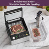 Mesliese 100kPa Chamber Vacuum Sealer for Dry Wet Soupy Foods & Sous Vide, 6L Food Sealer with 11.3" Dual Sealing Bar, Built‑in Cutter, External Vacuum & Quick Marinate, Vacuum Roll & Universal Lids