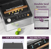 Mesliese 100kPa Chamber Vacuum Sealer for Dry Wet Soupy Foods & Sous Vide, 6L Food Sealer with 11.3" Dual Sealing Bar, Built‑in Cutter, External Vacuum & Quick Marinate, Vacuum Roll & Universal Lids
